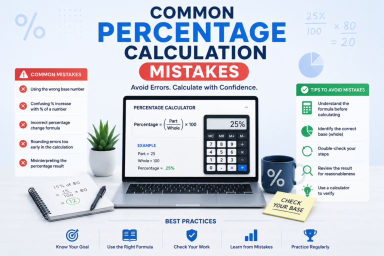 Common percentage calculation mistakes and tips for avoiding errors